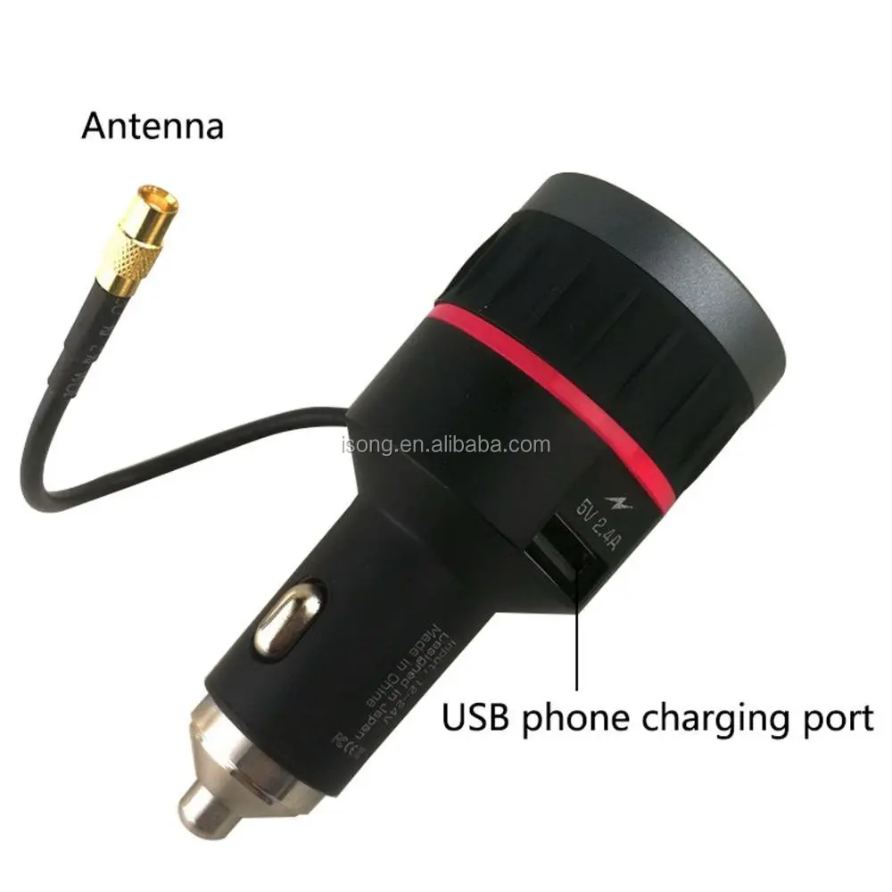 0.96 OLED Plug-and-Play In-Car DAB Radio Adapter FM Transmitter With USB Charge