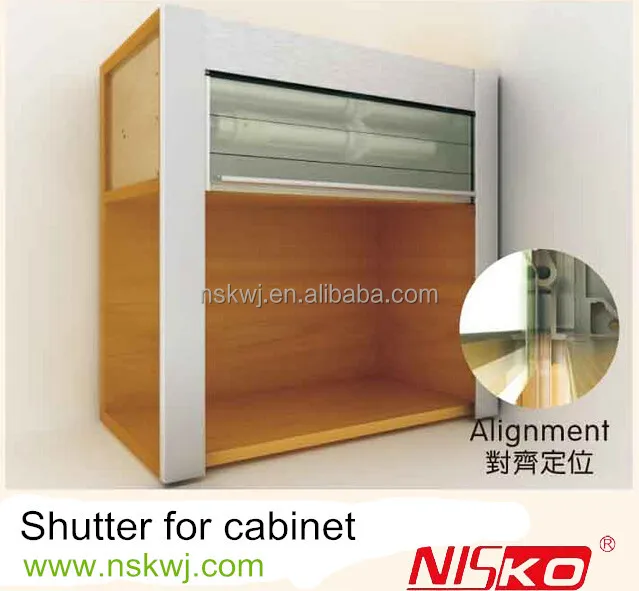 Aluminium Roller Shutter for Kitchen and Office Cabinets