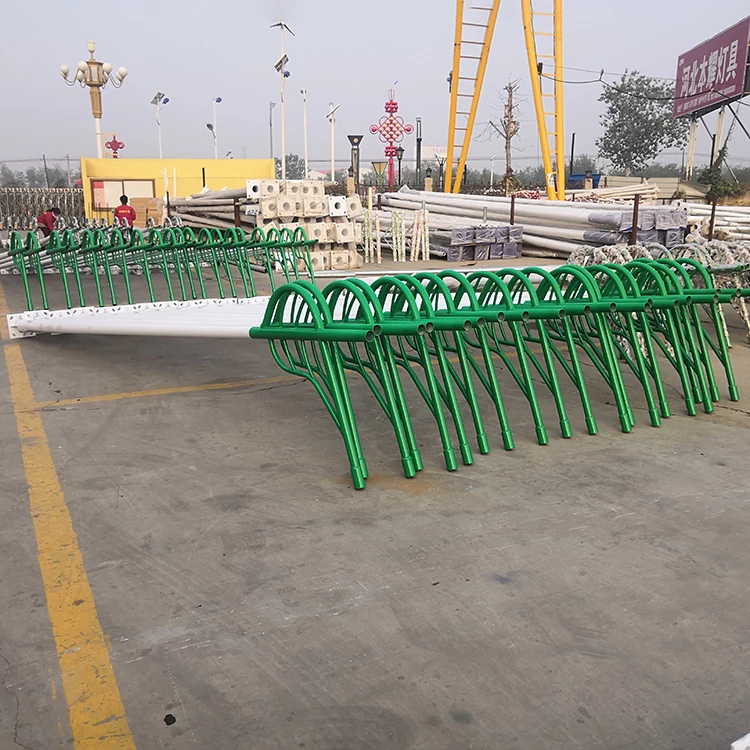 square lamp pole 25m galvanized steel pole for cctv camera