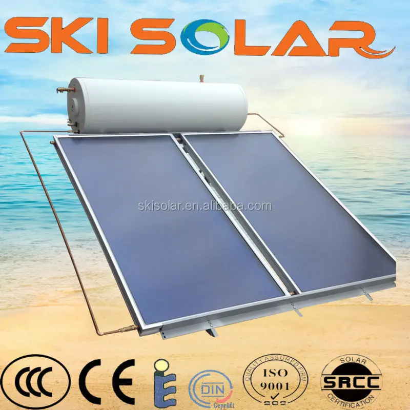 
compact solar water heater flat plate indirect 