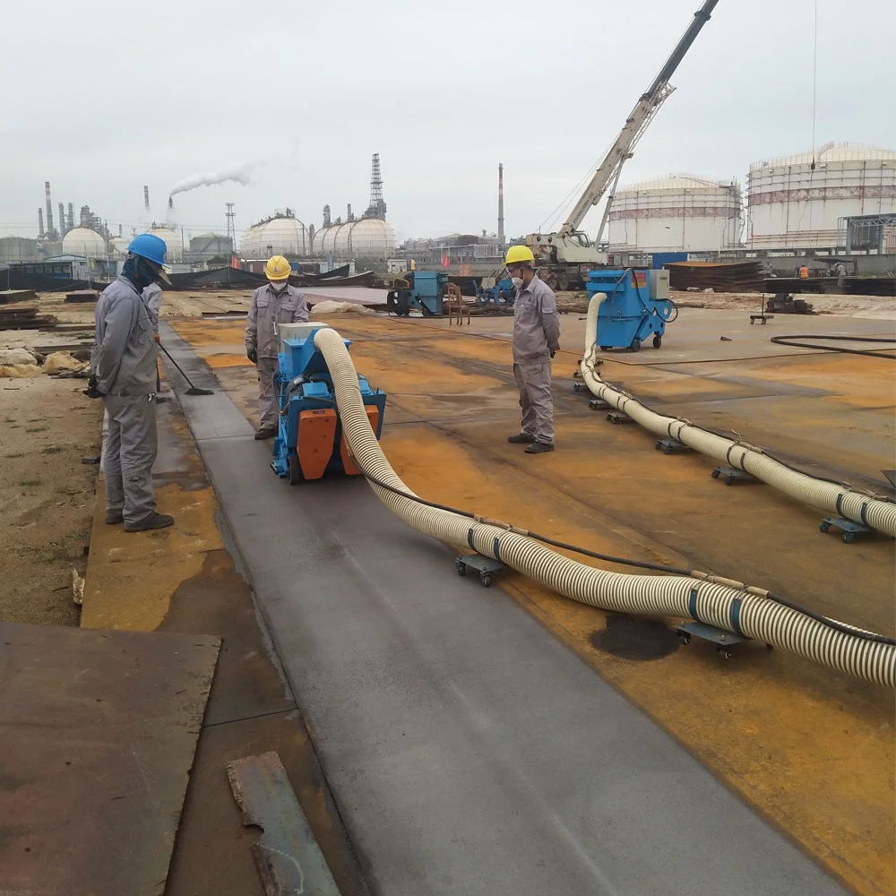 
Durable industrial use steel plates shot blaster 