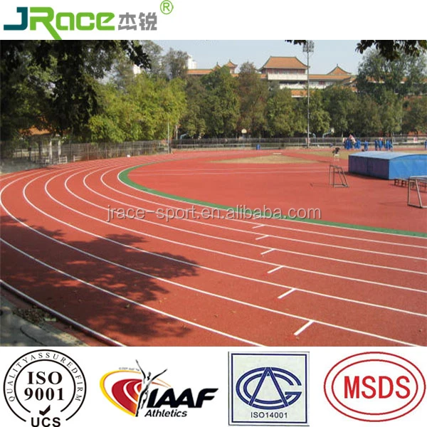 pu rubber running track tartan track for track and field stadium outdoor playground