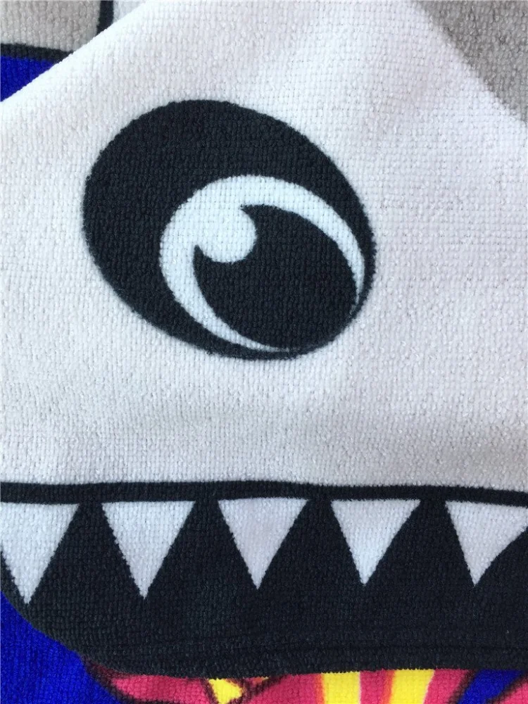 OEM 100 % microfiber animal hooded baby kid poncho beach wrap bath towel robe for kids