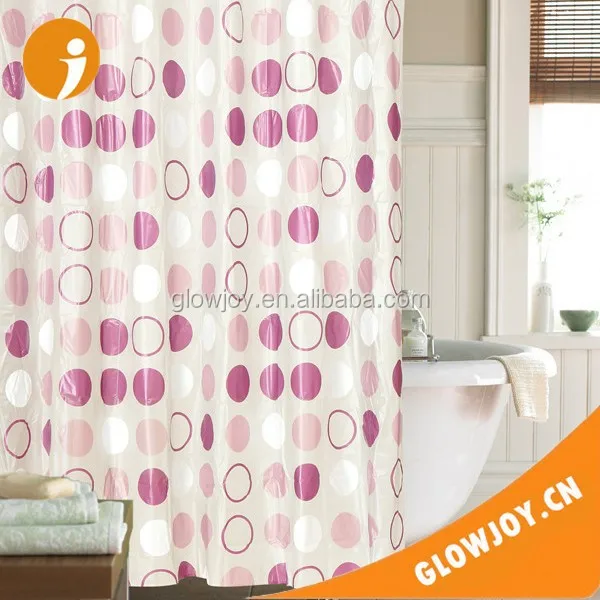 bath curtain 180*200 printed peach flowers fabric design polyester shower curtain from alibaba website china supplier glowjoy