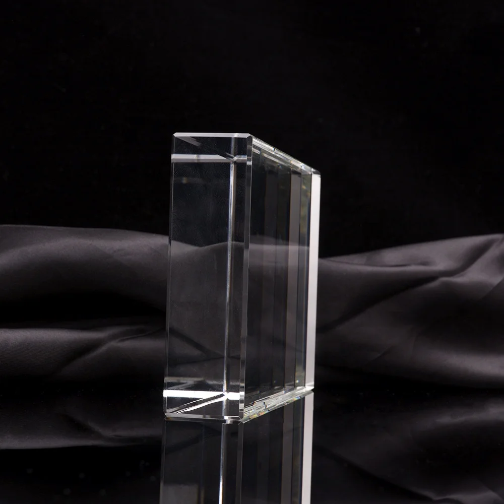 Wholesale 3d Glass Cube K9 Blank Crystal Cube Customizable Logo Clear Crystal Glass Cube