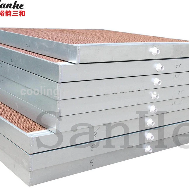 
 Система охлаждения теплицы, испарительная целлюлозная охлаждающая подушка из крафт-бумаги  