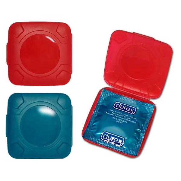 
Compact Square Plastic Condom Box 