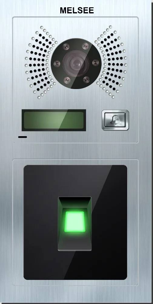 
Melsee 10 inch ip video door phone intercom system with fingerprint for villa 