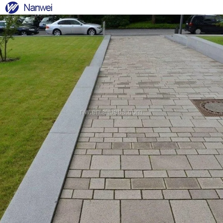 
China wholesale cheap driveway paving stone paving brick moulds natural split granite cobble stone interlocking walkway pavers 