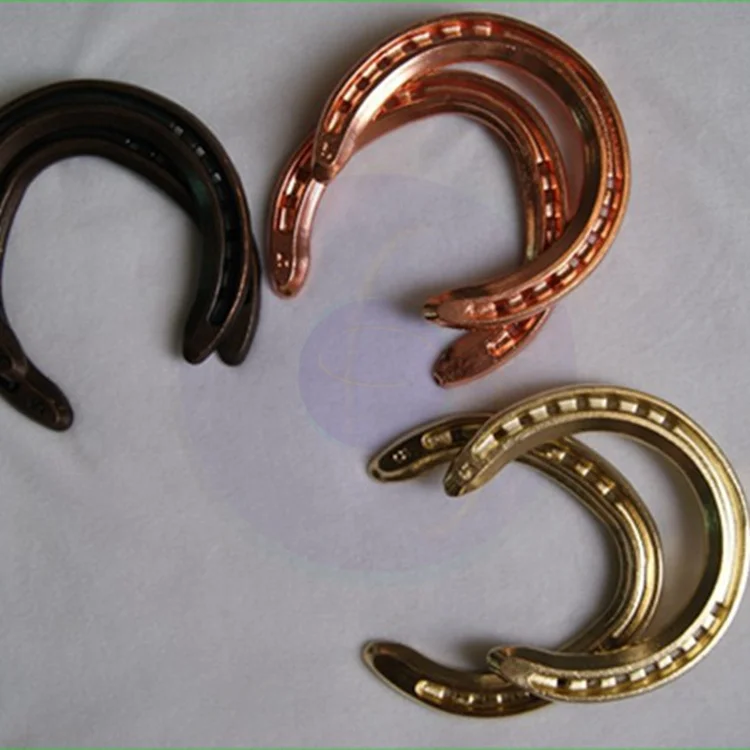 Chinese factory direct selling farrier products of wholesale the copper color horseshoe
