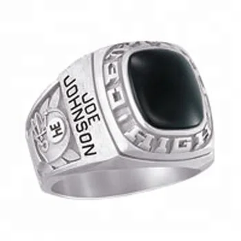 Stone Inlaid Personalized Class Rings for College students Custom Rings Memory