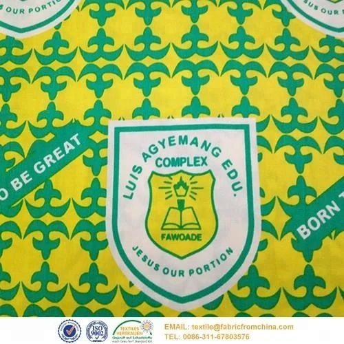 Wholesale 100% cotton real wax print fabric african for school uniform