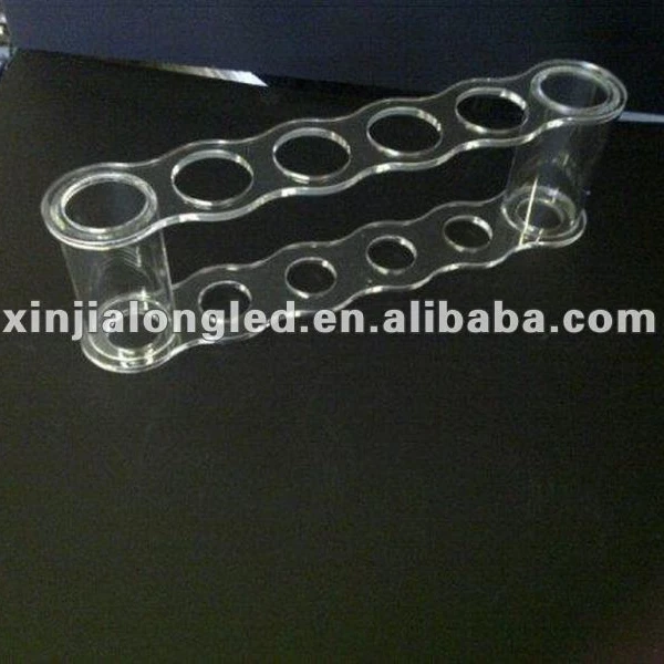 Portable Clear Acrylic Ice Cream Display Stand Sword Holder Cone