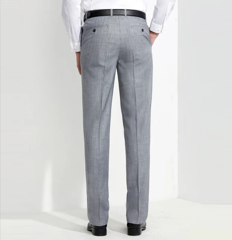 China men suit factory wool blended blazer men slim casual fabric grey coat pant men suit