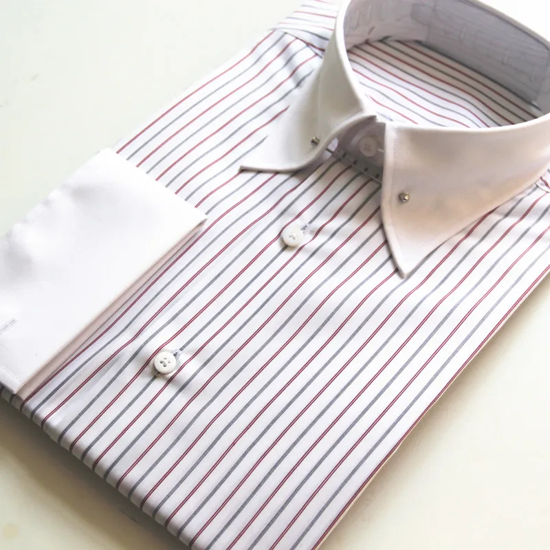 2019 unique pin collar MTM mens shirts