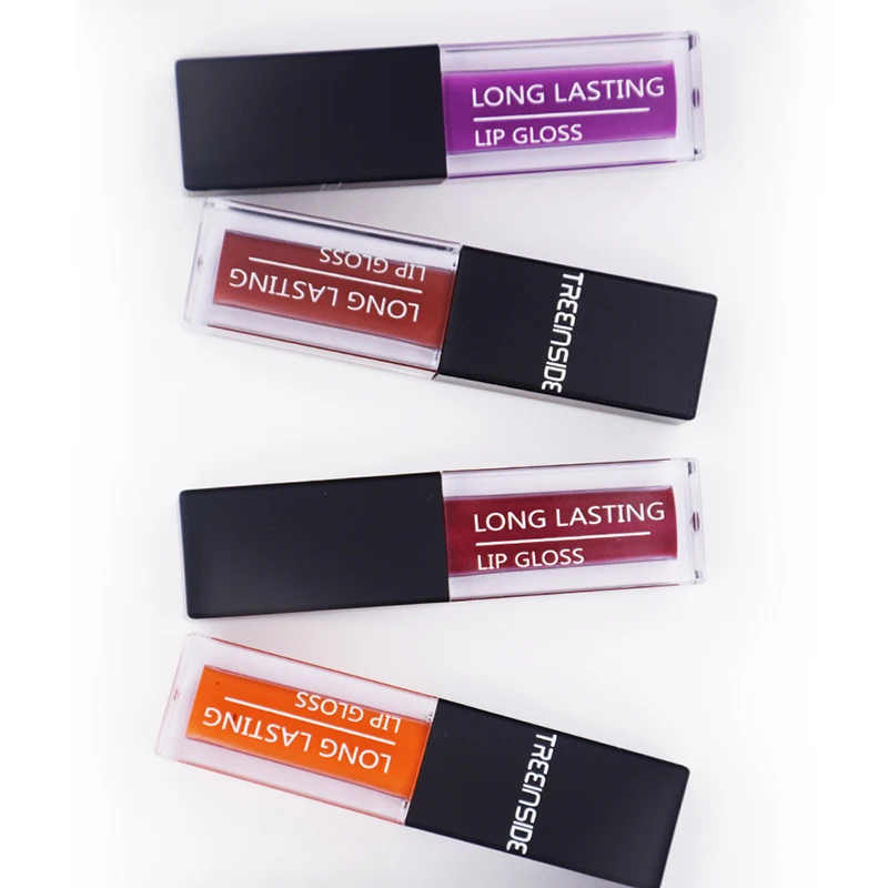 
OEM Wholesale Private Label Clear Tube Matte liquid Lipstick Non-sticking Long-lasting Lip Glossy 