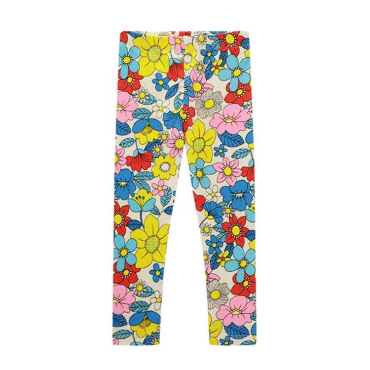 
4Pcs/set Girls pants cotton sweatpants cartoon embroidery lace spring&summer kids leggings Leggings for girls 