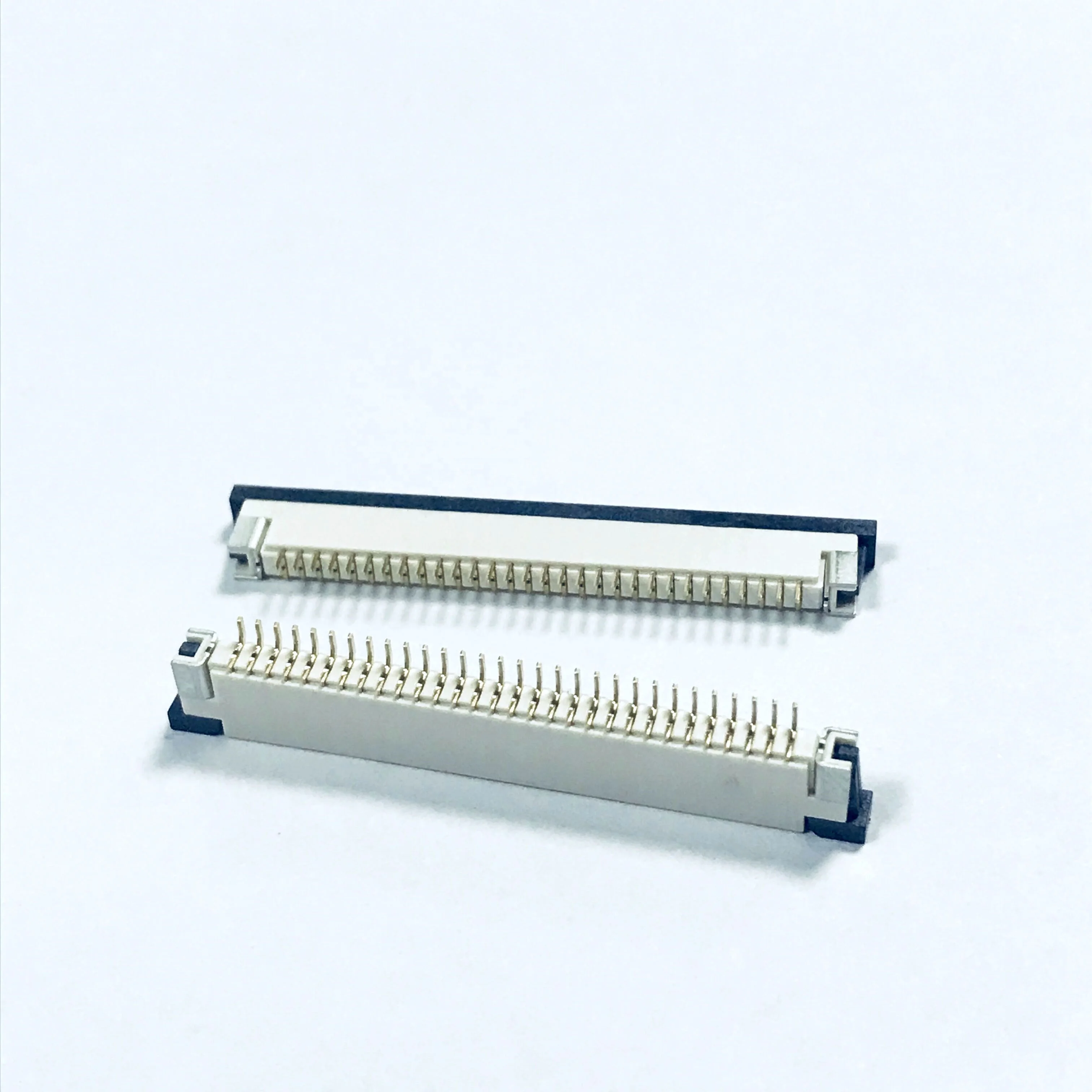 Pitch 1.0mm 30 Positions FPC header Connector Lying stickers SMT Upper Connect type Gold Flash