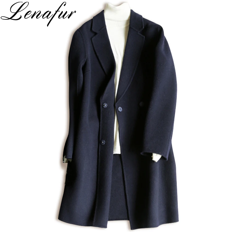 2018 New Fashion Double-sided Mongolian Cashmere Fur Coat.
