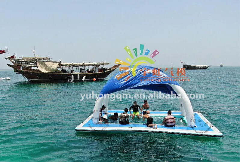 Customised water play inflatables sea floats playground