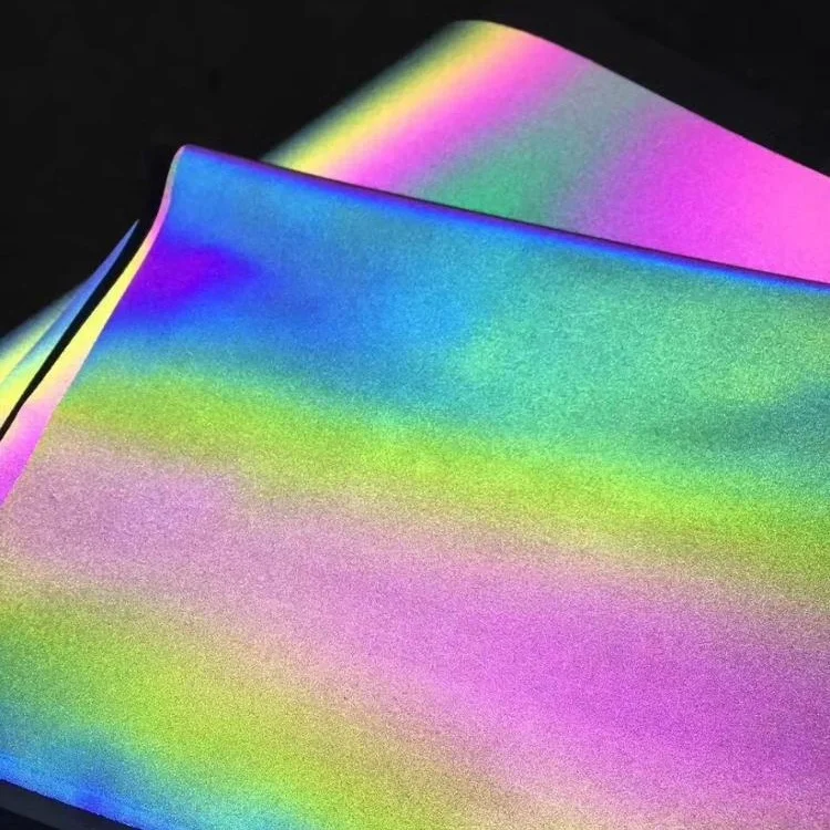 Rainbow/Iridescent Reflective Heat Transfer Vinyl for Clothing