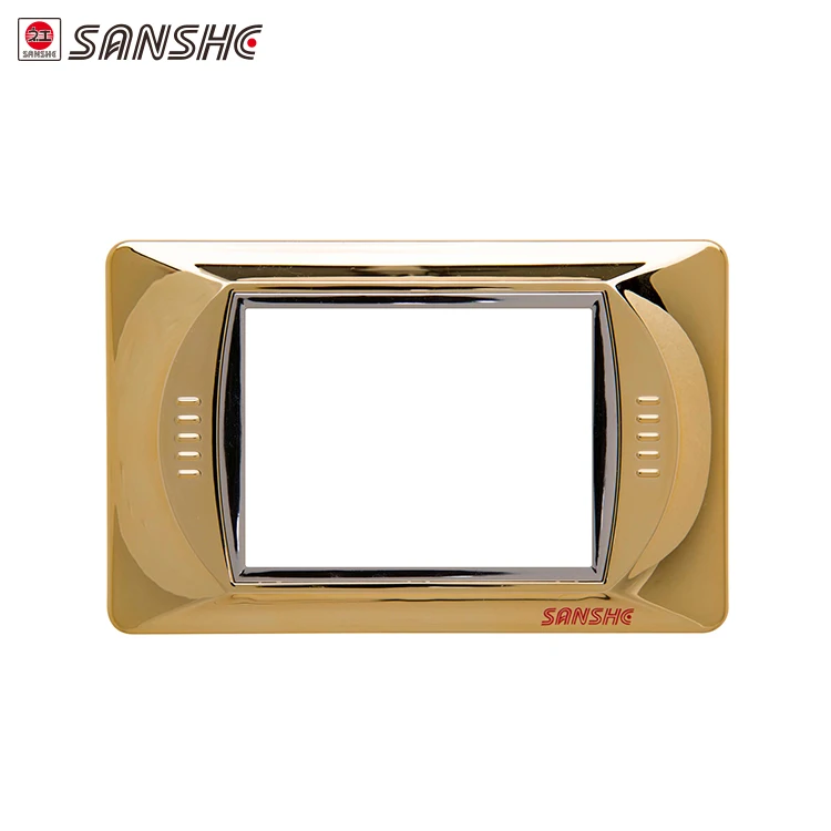 Multi color customizable decorative wall PC material button socket switch frame