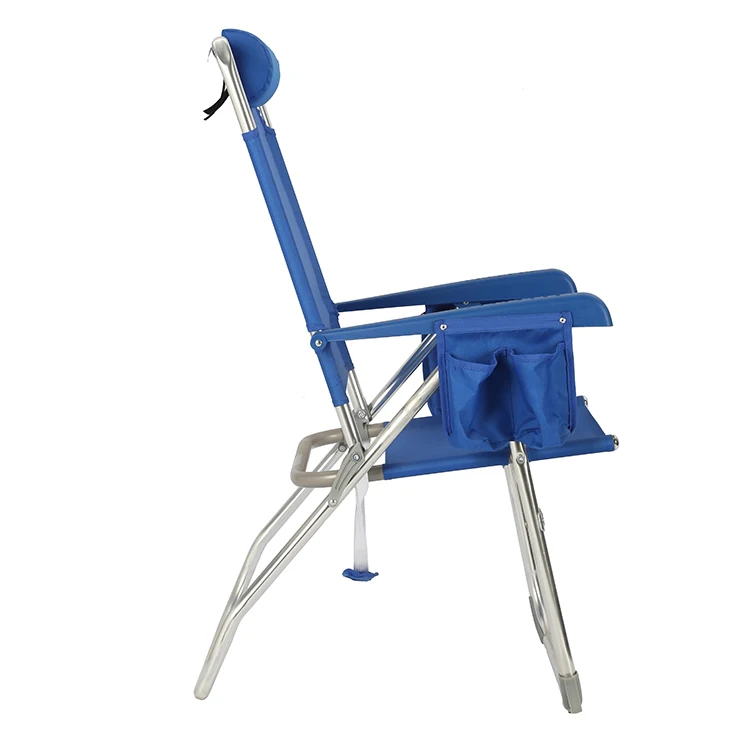 Открытый легкий алюминиевый складной шезлонг для рыбалки с подстаканник сумка-холодильник