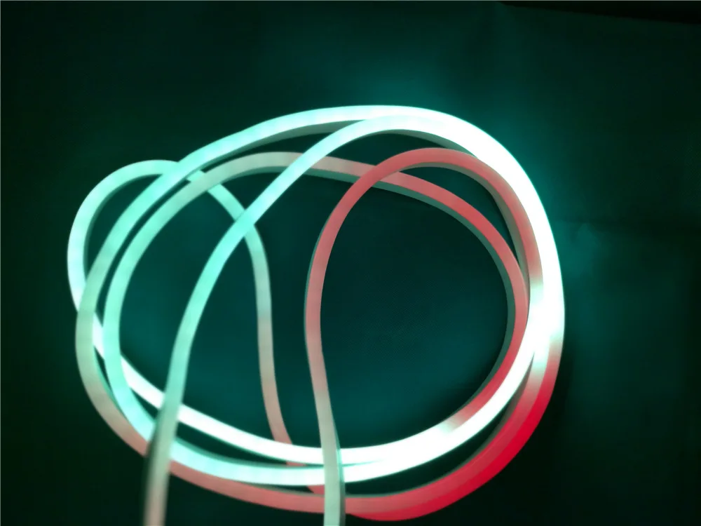 Neon Silicone Strip Dc12v 24V Led Neon Flex 6mm 8mm Rainbow Ring Love Style neon led light