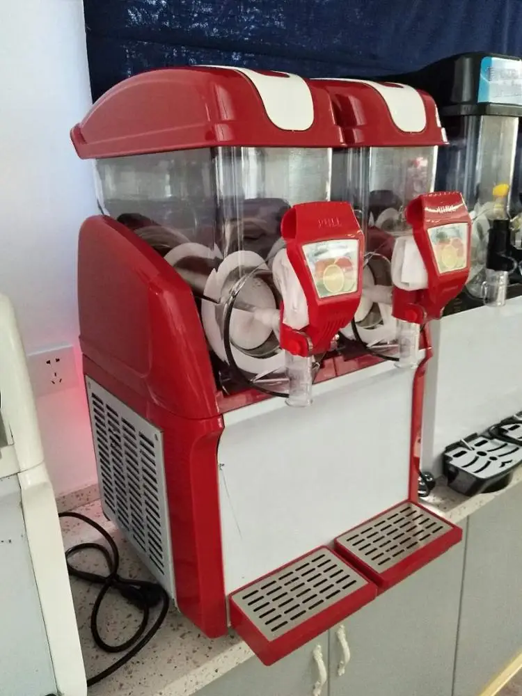 
15L 2 tanks CE approved slush puppie machine granita maker for sale 