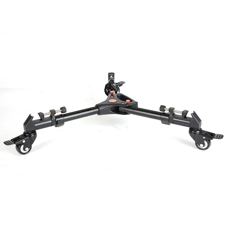 Coman DF1 aluminium video dolly for camera tripod