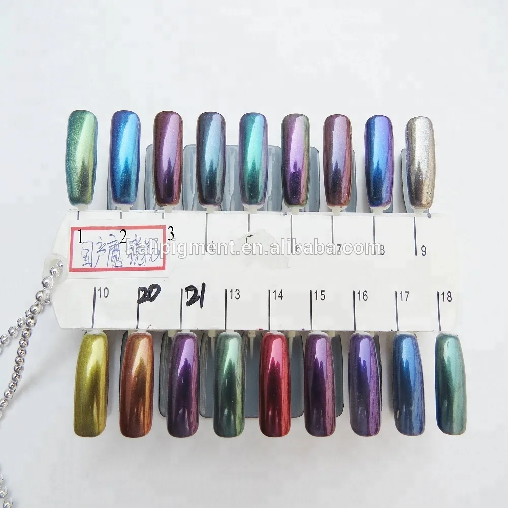  Серебристый хромовый пигмент для нейл-арта цвет: серебристый эффект Хамелеона артикул: 9