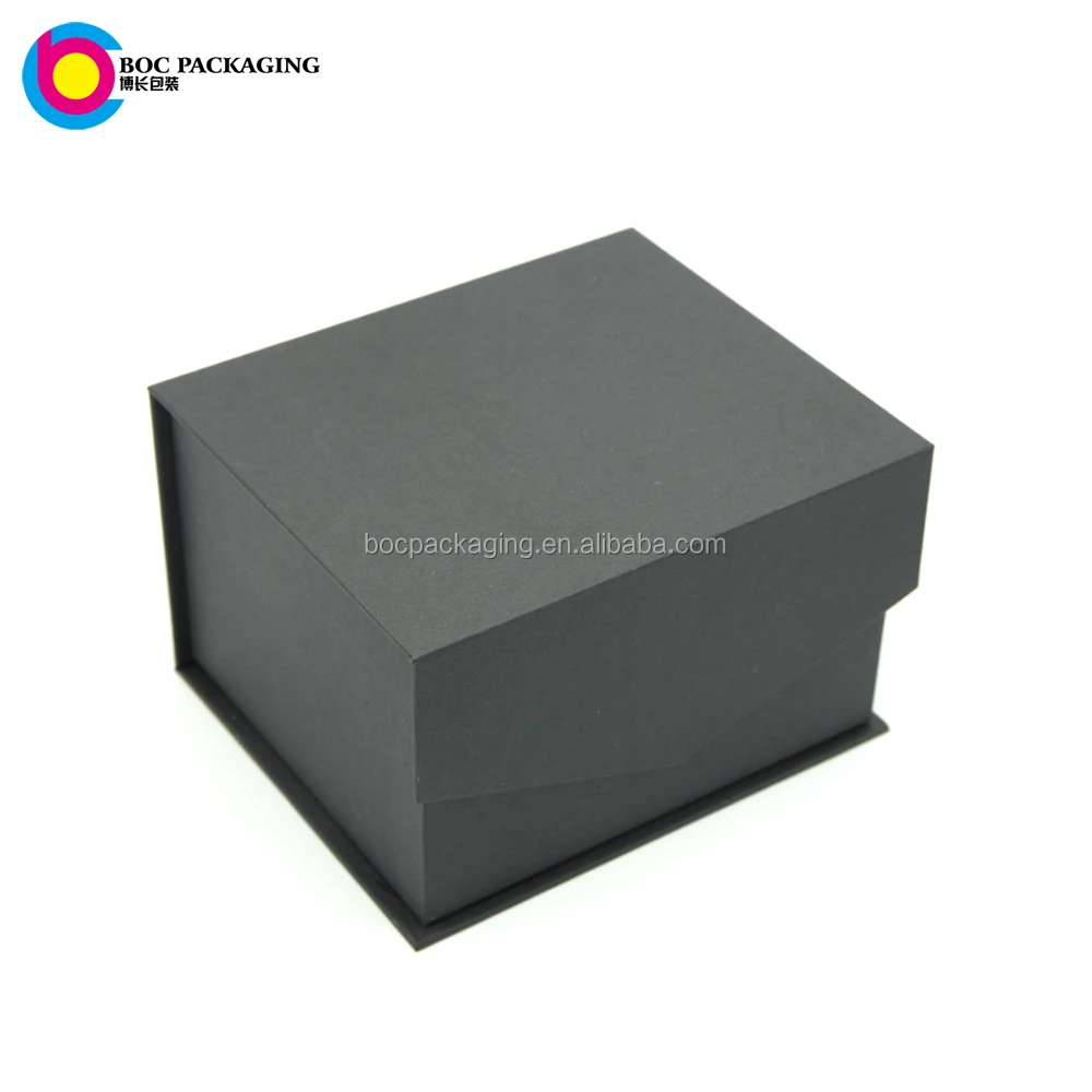 LOW MOQ NO MINIMUM Black Magnetic Closure Gift Box for wine glasses
