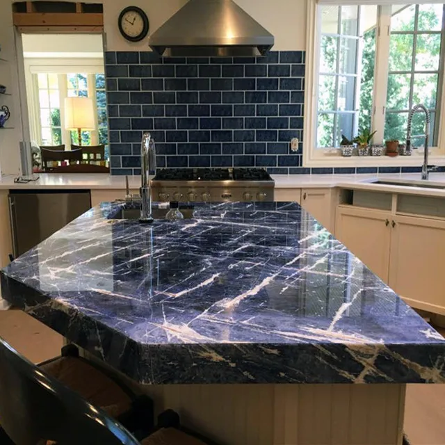 Luxury Blue Sodalite Stone Table,Countertop,Slab and Tile