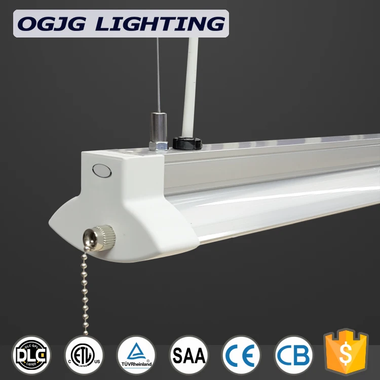 high lumen aluminum housing T8 LED tube light fixtures surface mount linear workshop light commercial LED batten ceiling lamp