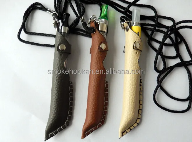 re-buildable coil and wick e cig pouch ego necklace/lanyard