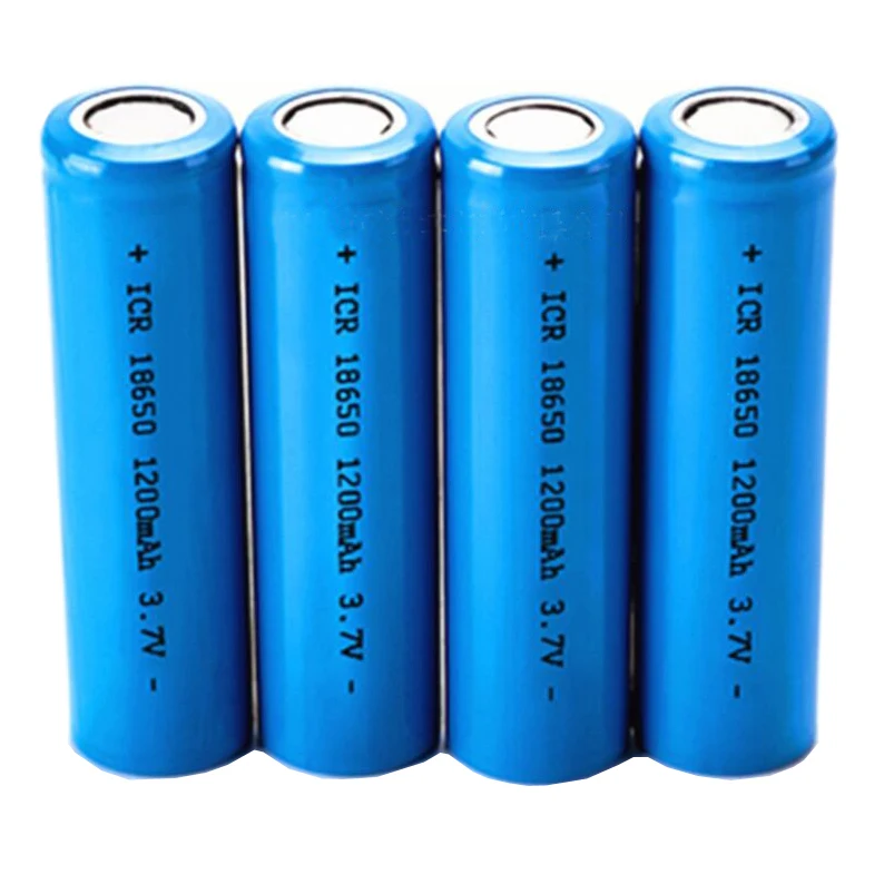 
Rechargeable 18650 Lithium ion battery 3.7v 1200mAh li ion battery cell 