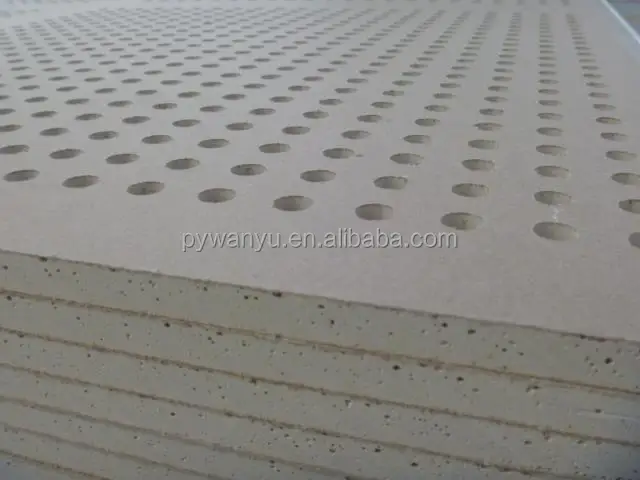 
Perforated gypsum ceiling tiles/Soundproof gypsum ceiling tiles 