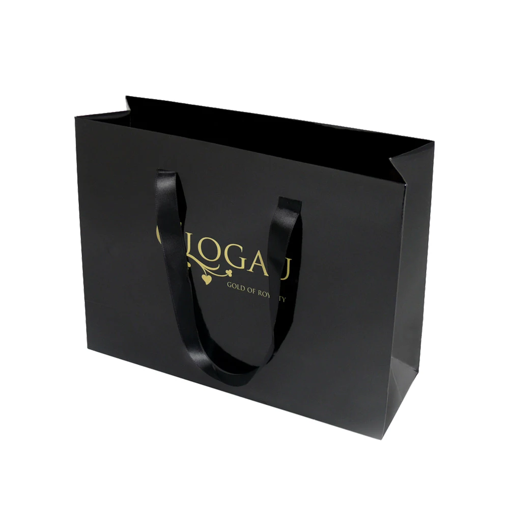 Custom Packaging Wedding Products Small Gift Bags Paper Offset Printing Drawstring Coated Paper Recyclable