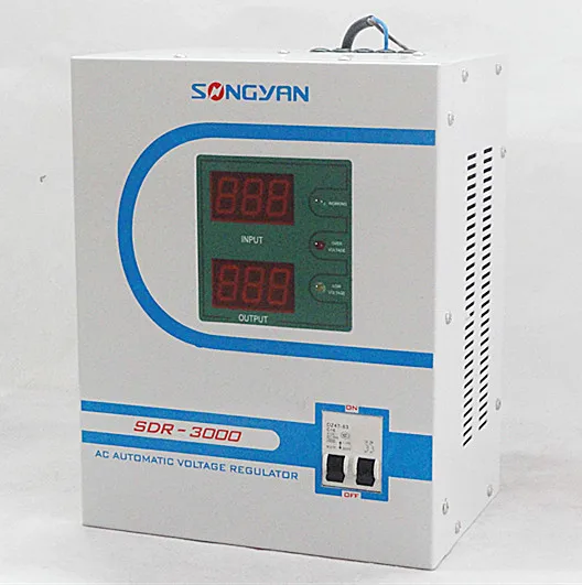 SDR-3000V мощность релейный настенный стабилизатор напряжения однофазный AC