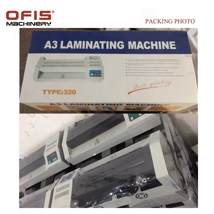320D digital display A3 document laminator