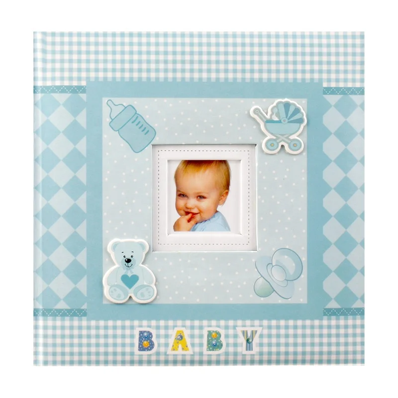 Small design baby photo album paper printing  new born baby photo book 4x6 Paper slip in 200 photos lovely picture album 10*15cm