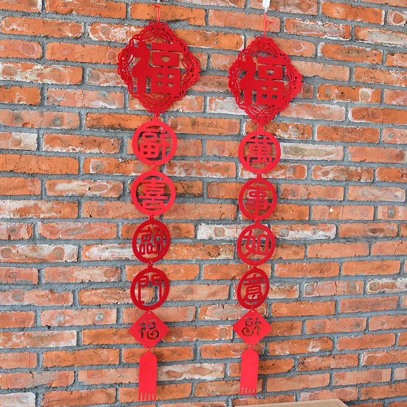 popular wholesale festival items felt chinese lunar new year decoration