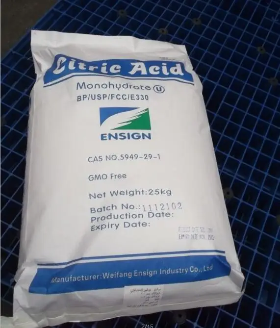 
Cheap Price Citric Acid Monohydrate/Anhydrous 