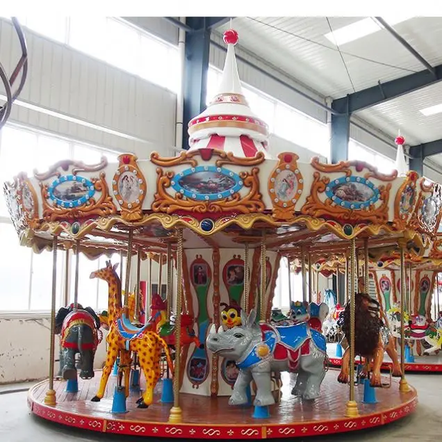 
Cheap amusement park carousel horses marry go round outdoor carousel for sale 