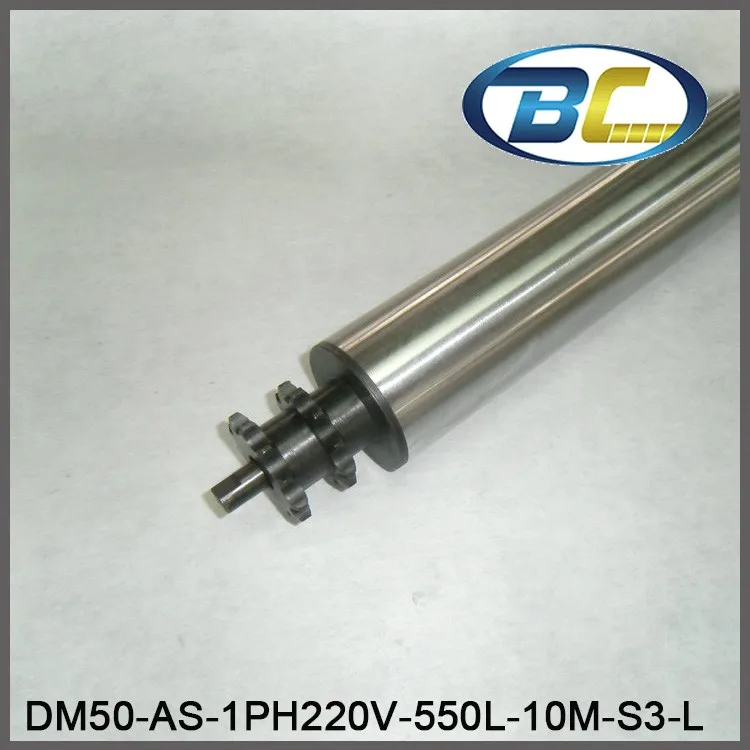 Двойное зубчатое колесо из нержавеющей стали моторизованный роликовый конвейер, диаметр 50 мм барабанный двигатель 110V 220V 400 В