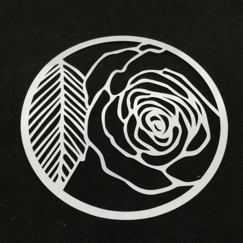 Rose Flower Art Painting Stencils Template ,Plastic Drawing Stencils