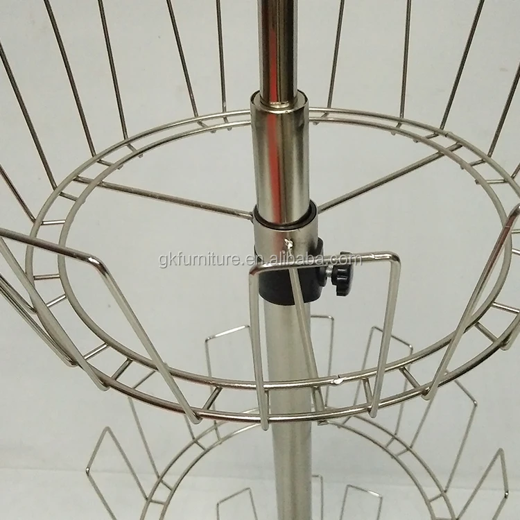 New style Sand Nickel Rotating Rolling Shoe Rack for 18 pairs Shoes