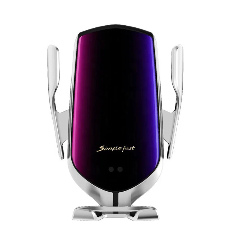 
New Car Mount R1 s5 touch Smart Wireless Car Charger Mount Auto Clamping Car Charger Holder 10W Fast Charging 