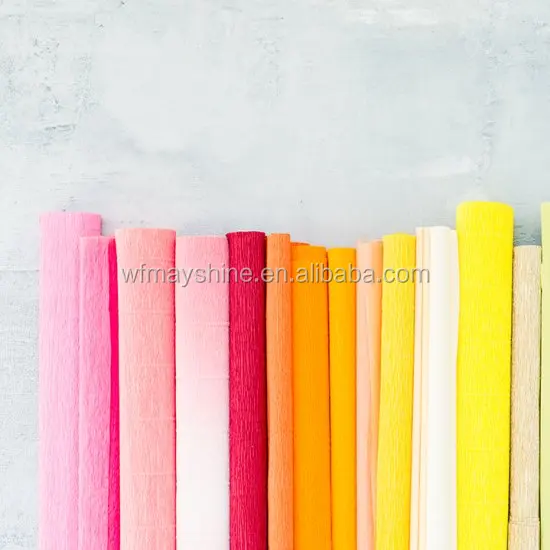 Оптовая продажа 120gsm крепированной бумаги, цветочная упаковка гофрированной бумаги