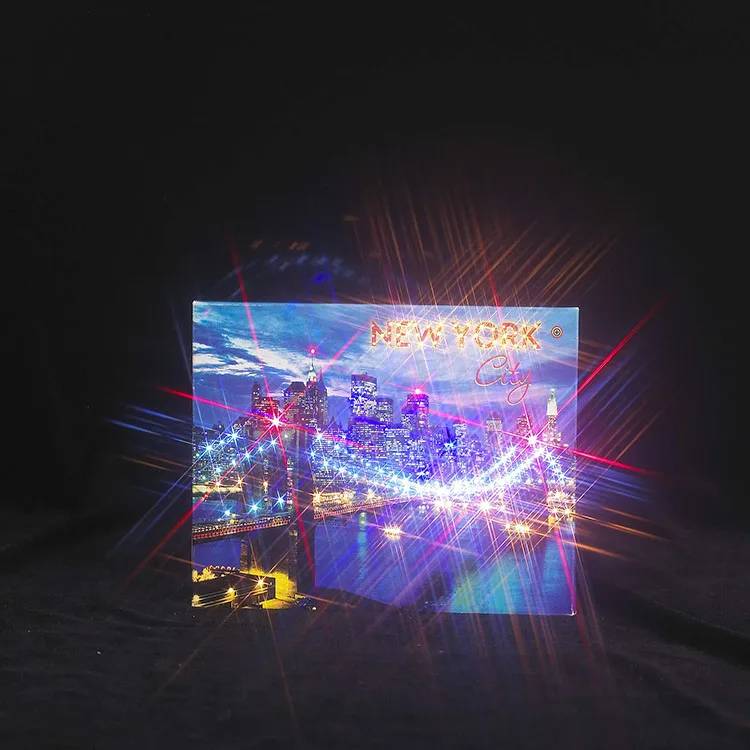 
New arrival custom led light wedding invitations memory music greeting cards 